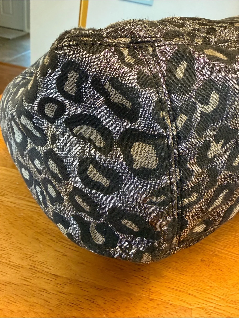 Authentic Rare Coach Ocelot Print Metallic Hobo Bag F21063